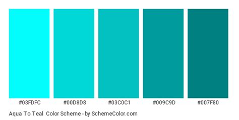 Color Scheme Palette Image Teal Color Schemes Color Schemes Aqua