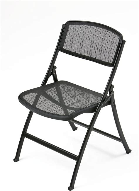 Mity Lite Mesh One Folding Guest Chair Black Pack Amazon Co Uk Kitchen Home