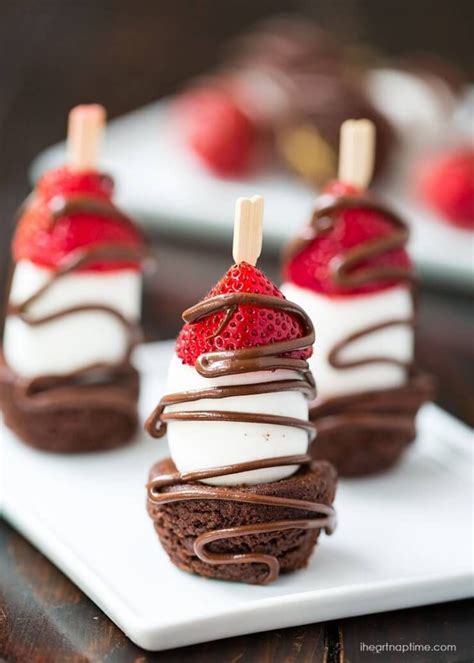 Chocolate Strawberry Dessert Kabobs On Easy And