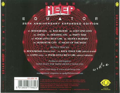 Uriah Heep Equator 1985 25th Anniversary Expanded Edition Avaxhome
