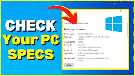 How To Check Pclaptop Specs On Windows 2023 Youtube