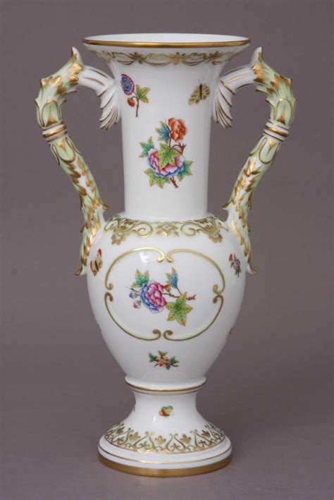 Fancy Vase With Handles Herend Canada