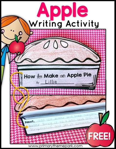 Apple Writing Activities Primary Theme Park