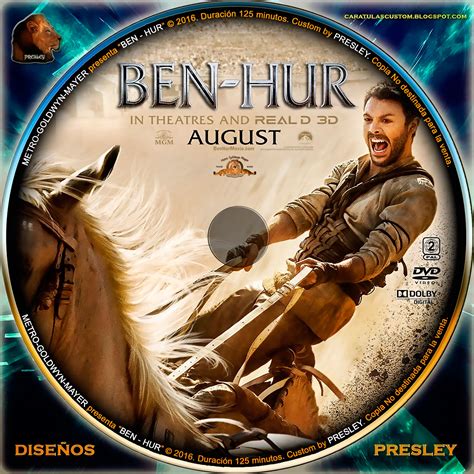 Morgan freeman, jack huston, toby kebbell and others. CARATULAS CUSTON: BEN - HUR (2016)