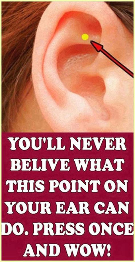 This Is What Happens When You Massage This Point On Your Ear In 2020