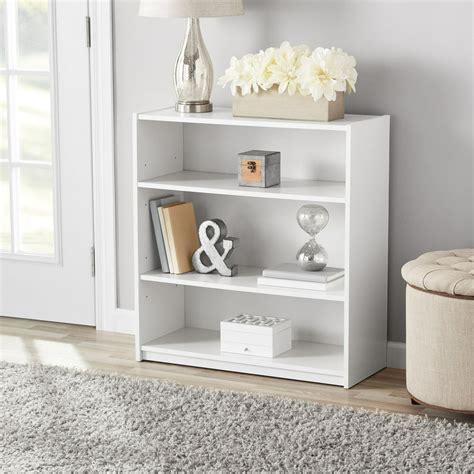 Mainstays 31 3 Shelf Standard Bookcase White