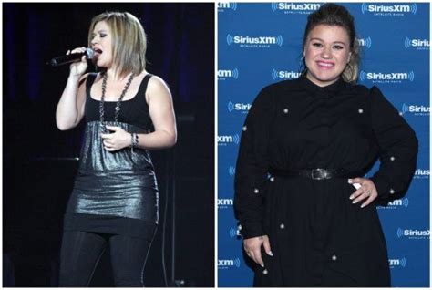 The voice coach kelly clarkson just won season 14 of the show and is also drawing notice for her newly trim figure. Before-and-After Photos of Hollywood's Most Shocking Incidents of Celebrity Weight Gain