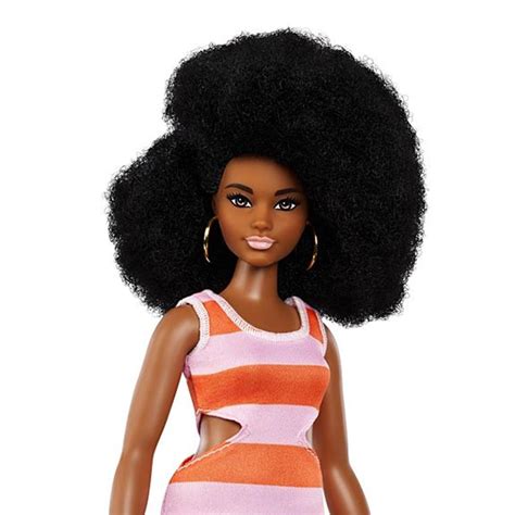 Barbie Fashionistas Doll Curvy With Black Hair Nfm In 2022 Black Doll Barbie Shop Hair