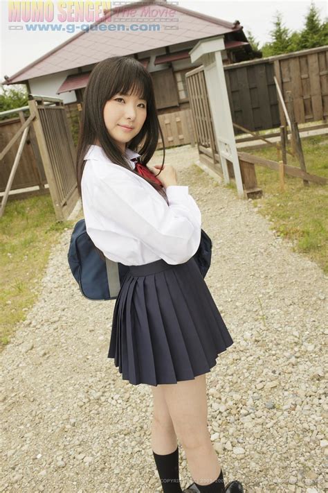 Young Japanese Girl Mirai Himeno Posing Outdoor