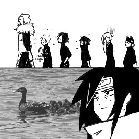 And Here We Can Observe The Mother Duck And His Ducklings Naruto