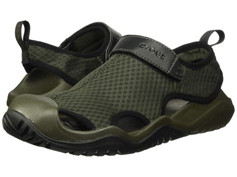 Lyst Crocs Swiftwater Mesh Deck Sandal In Green For Men Save 15