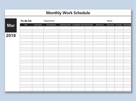The Surprising Monthly Work Planner Spreadsheet Hours Template Excel