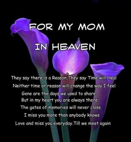 Happy Mothers Day To My Mom In Heaven Poems Heartfelt Poems For All The Moms In Heaven Mom