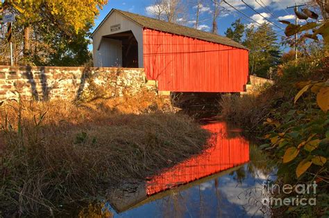 Bucks County Historic Covered Bridge Photograph By Adam Jewell Fine