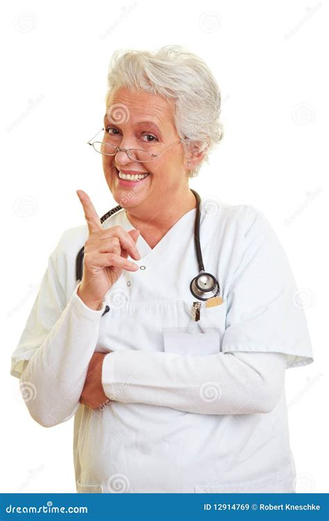 Doctor Shaking Her Index Finger Stock Image Image Of Nurse Health 12914769