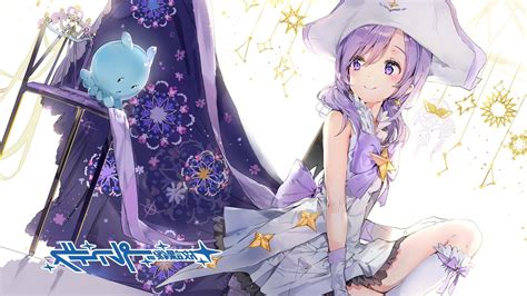 Anime Girls Anime Houkago No Pleiades Nanako Houkago No Pleiades Purple Hair Purple Eyes