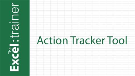 Excel Based Action Tracker Tool Youtube