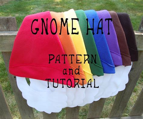 Gnome Hat Pattern And Tutorial Etsy Gnome Hat Gnome Costume
