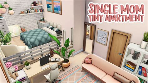 Single Mom With Twins Tiny Apartment 💕 The Sims 4 Apartment