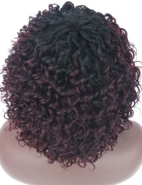 Beauart 100 Remy Human Hair Wigs For Black Women Short Curly Dark