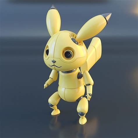 Pikachu Robot 3d Model 3d Printable Cgtrader