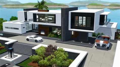 The Sims 3 Seaside Modern House No Cc Youtube