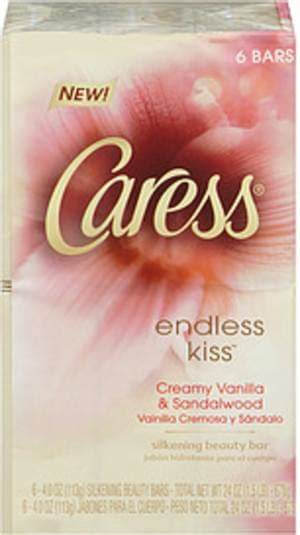 Caress Endless Kiss Creamy Vanilla And Sandalwood 4 Oz Beauty Bar 6