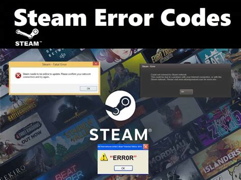 Steam Error Codes Troubleshooting And Manual