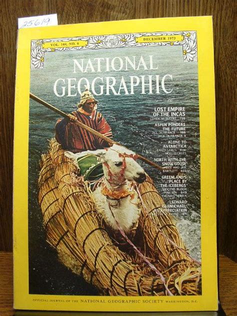 National Geographic Magazine Volume 144 No 6 December 1973 By