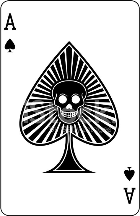 Sports cards collectibles etc specializing in trading cards and collectibles of various kinds. Ace of Spades With Skull Playing Card Stock Vector ...