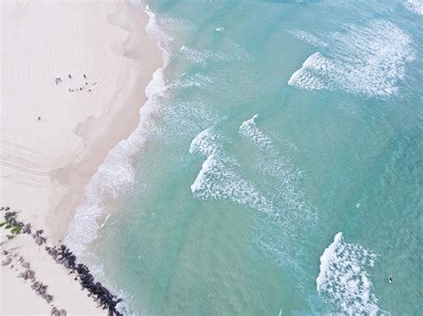 Wallpaper Id 1065919 Drone Shot Seafoam Waterfront High Angle