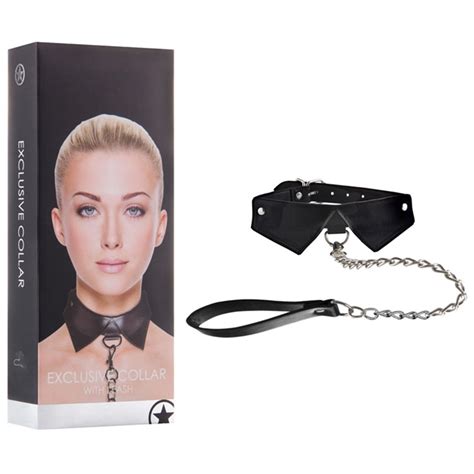 Exclusive Collar And Leash Black Ouch Erotika Ca