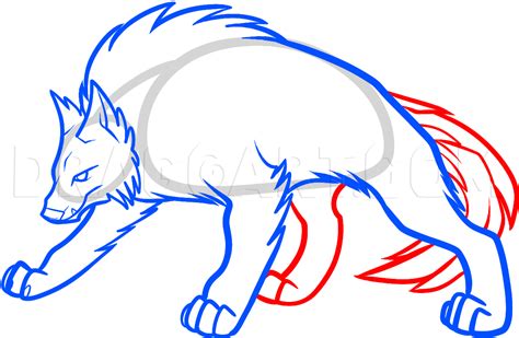 How To Draw An Ice Wolf Snow Wolf Step By Step Drawing Guide By