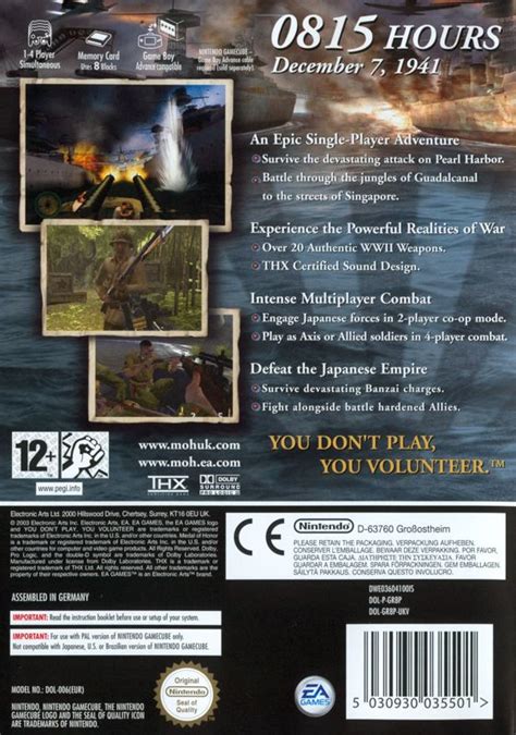 Medal Of Honor Rising Sun Cover Or Packaging Material Mobygames