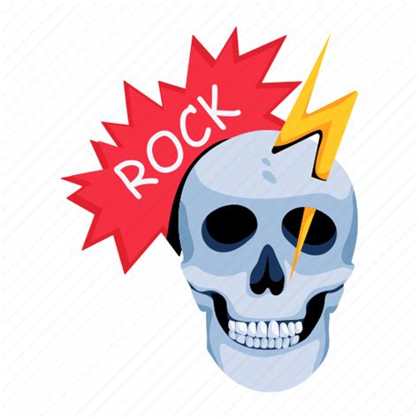 Punk Skull Rock Skull Music Skull Rebel Skull Punk Cranium Icon
