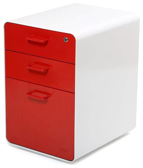 Shop target for red filing cabinets you will love at great low prices. West 18th File Cabinet, White/Red - Modern - Filing Cabinets