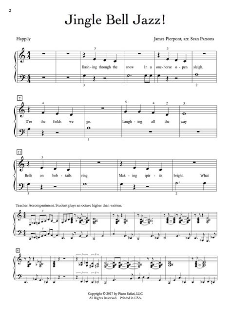 Download and print in pdf or midi free sheet music for jingle bells by james pierpont arranged by mlbannworth68 for piano (solo). Jingle Bells Piano Sheet Music For Beginners - Best Music Sheet