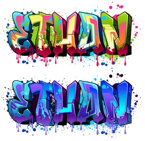 Graffiti Styled Name Design Ethan Vector Art At Vecteezy