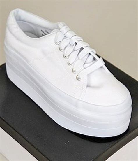 New Jmr Quad Platform Sneakers Womens Shoes White Size 6 Ebay