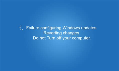 Please try to restart the machine to have a check. "Failure configuring Windows updates Reverting changes Do ...