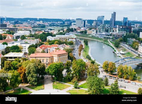 View Of The Modern Vilnius From Gediminas Tower Vilnius Vilnius