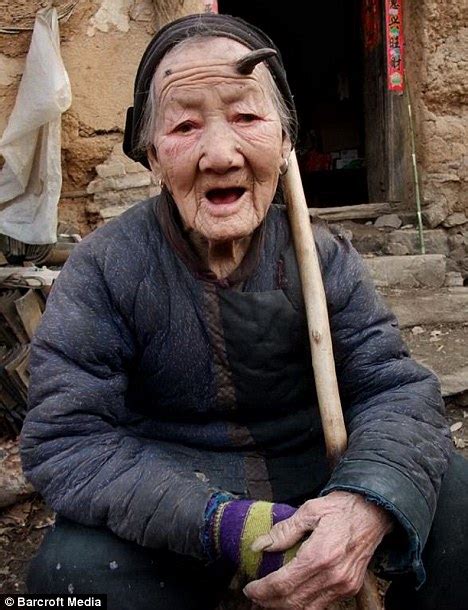 Chinese Grandmother Grows Devil Horns Daily Mail Online