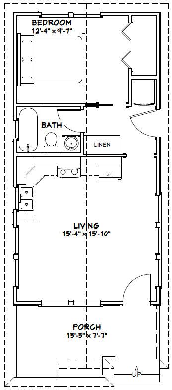 16x32 House 16x32h1w 511 Sq Ft Excellent Floor Plans