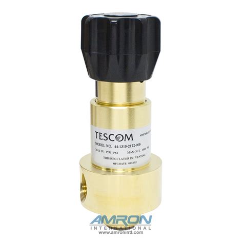 Tescom Pressure Reducing Regulator 0-1000 PSIG - Brass 44-1315-2122-005