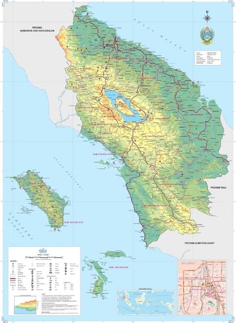 Peta Sumatera Utara Lengkap Hd Terbaru Dan Keterangannya