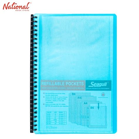 Seagull Clearbook Refillable 8827 Long 20sheets Blue Shopee Philippines