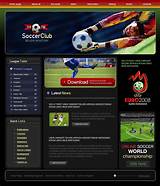 Soccer Website Templates Photos