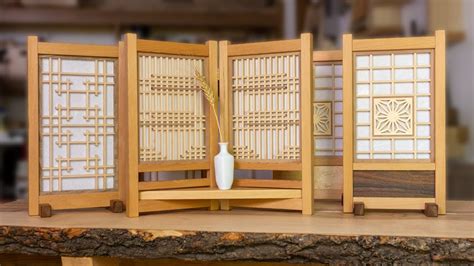 Making Japanese Shoji Screens Tabletop Decorative Panels Youtube