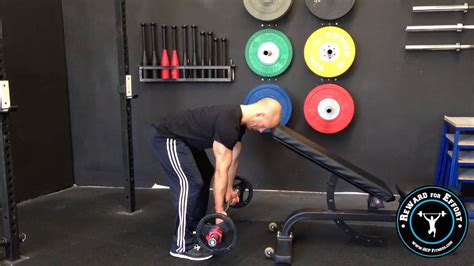 Ez Bar Bent Over Row Head Supported Youtube