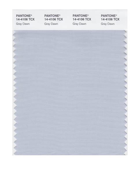 Pantone 14 4106 Tcx Swatch Card Gray Dawn Design Info
